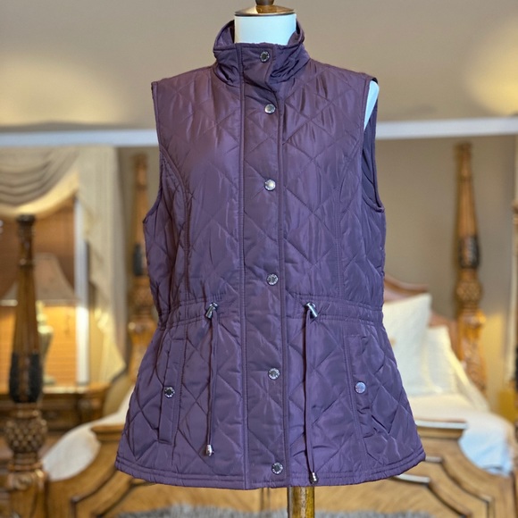Cynthia Rowley Jackets & Blazers - Cynthia Rowley Purple Quilted Puffer Vest Size Med